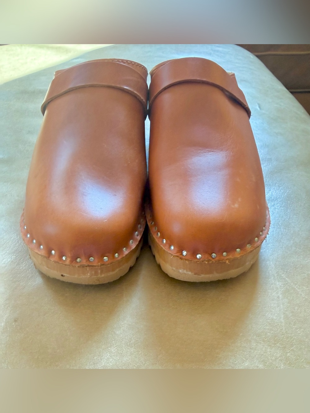 Troentorp Cognac Leather Clogsn— size 39 / 8.5 - Picture 2 of 6